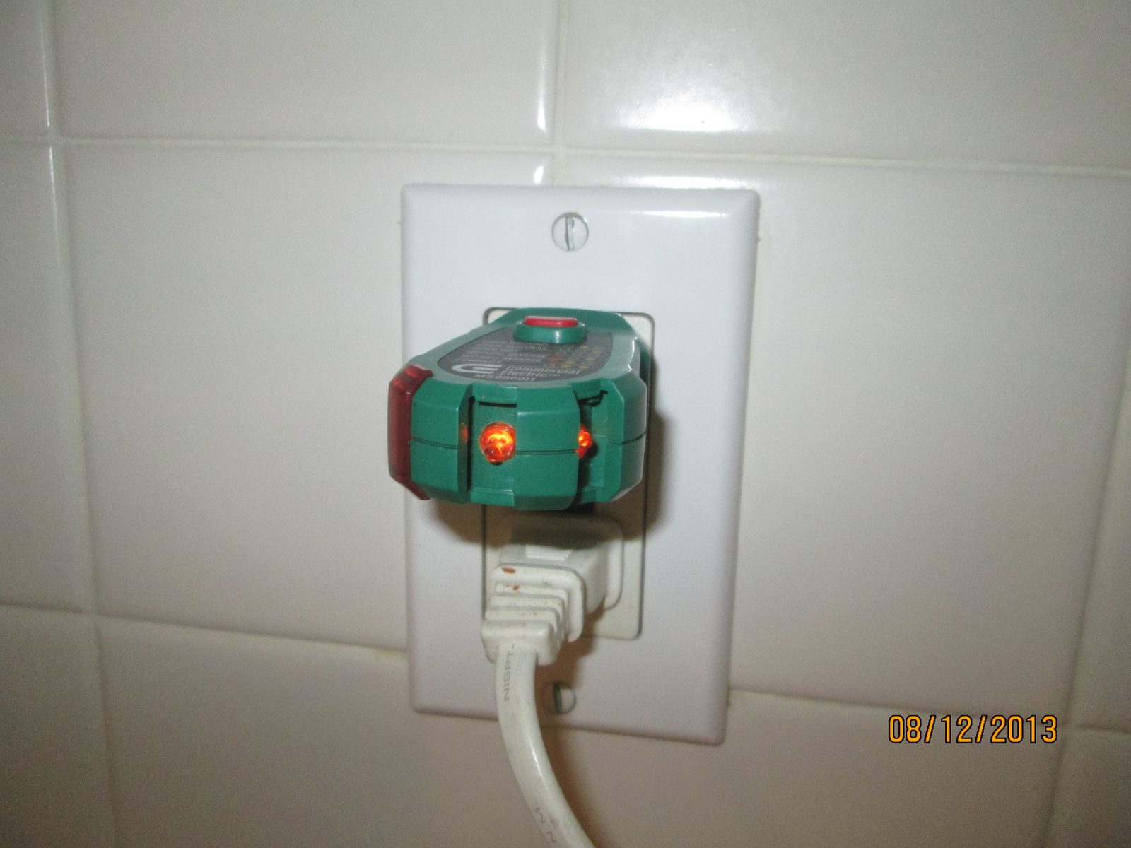 Electrical circuit testing inspection photo