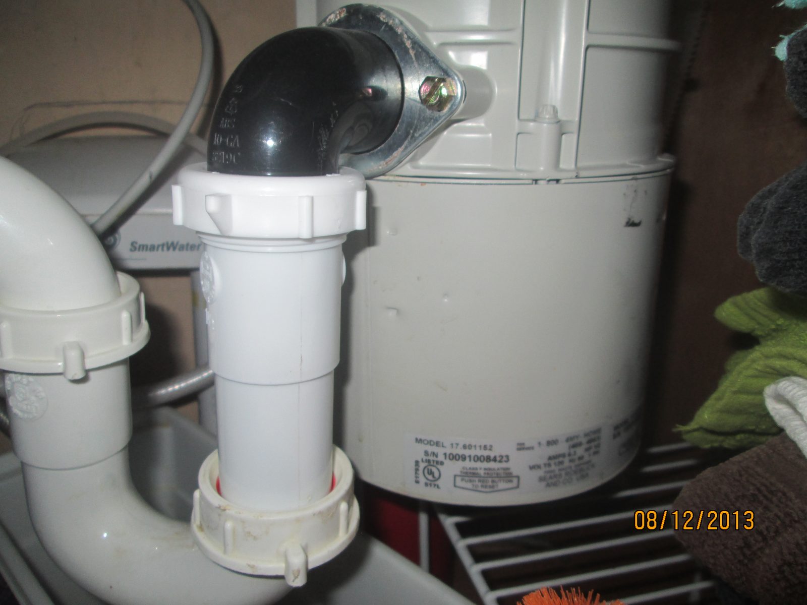 Plumbing drain and trap inspection photo