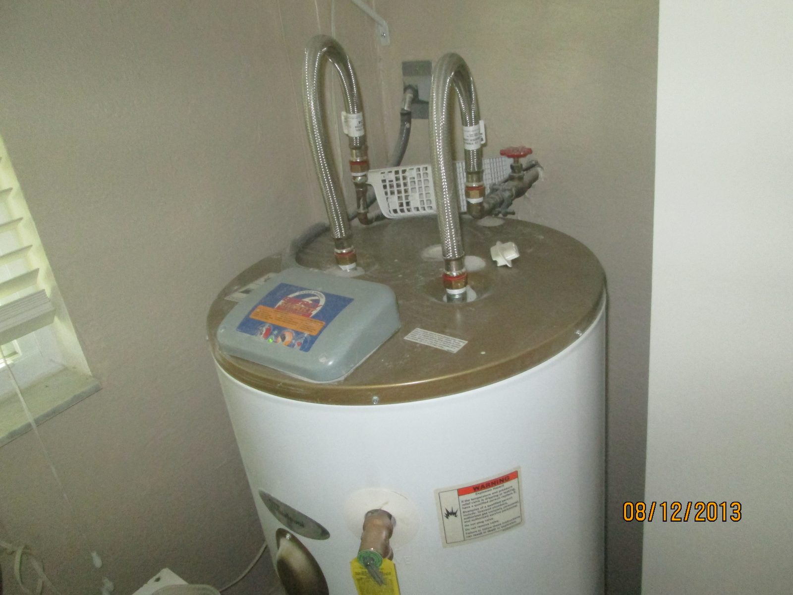 Water heater inspection photo