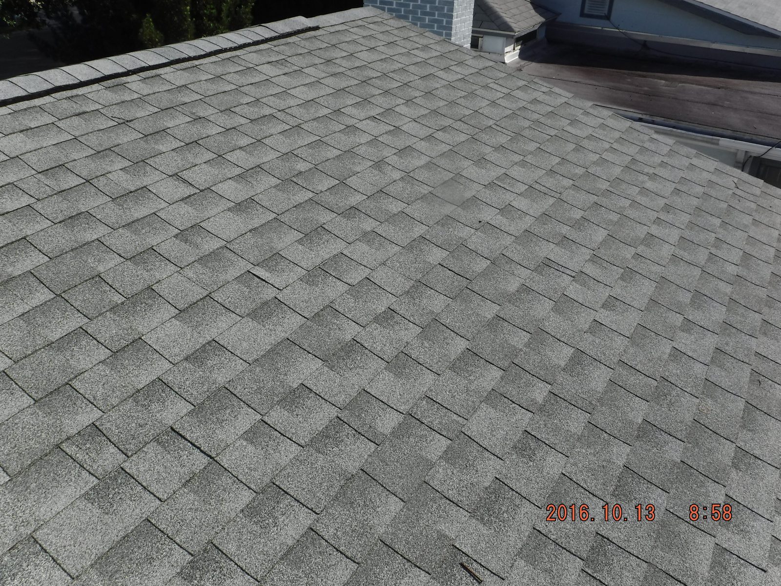 Roof covering inspection photo