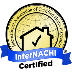 InterNACHI certified blue and gold badge